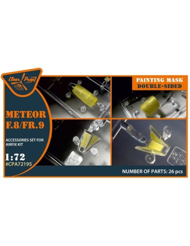 Meteor F.8/FR.9 double-sided painting mask for Airfix kit 