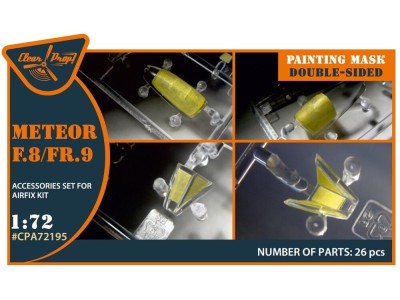 Meteor F.8/FR.9 double-sided painting mask for Airfix kit 