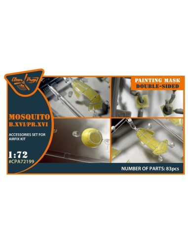 Mosquito B.XVI/PRXVI double-sided painting mask for Airfix kit 