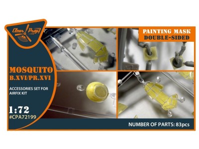 Mosquito B.XVI/PRXVI double-sided painting mask for Airfix kit 