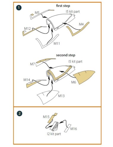 A-10 A/C double-sided painting mask for GWH kit 