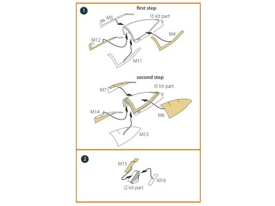 A-10 A/C double-sided painting mask for GWH kit 