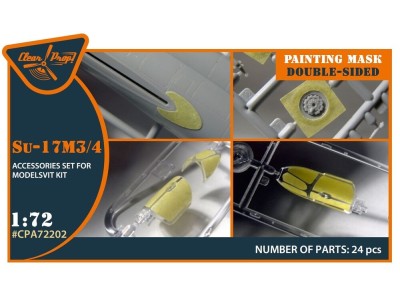 Su-17M3/4 double-sided painting mask for Modelsvit kit 