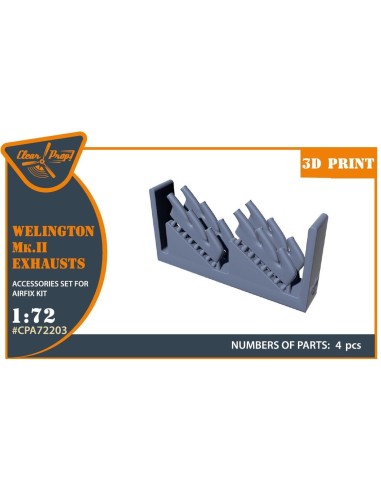 Welington Mk.II exhausts for Airfix kits 