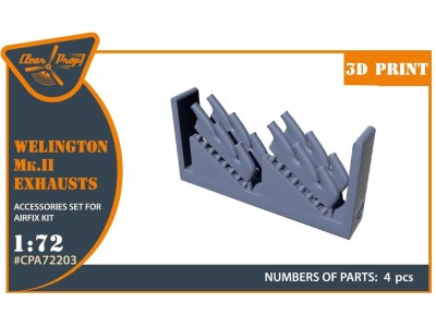 Welington Mk.II exhausts for Airfix kits 