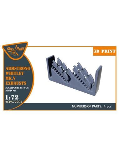 Armstrong Whitley Mk.V exhausts for Airfix kits 