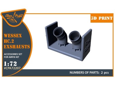 Wessex HC.2 Exhausts for Airfix kit 