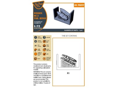 Wessex HC.2 Tail hinge for Airfix kit 