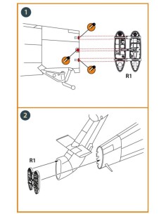 Wessex HC.2 Tail hinge for Airfix kit  2