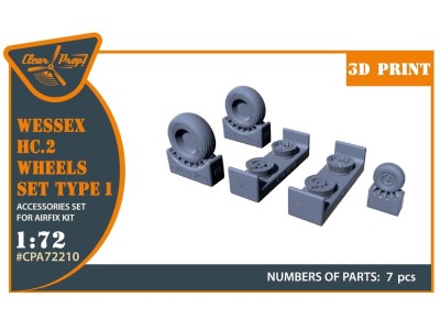 Wessex HC.2 Wheel set type 1 for Airfix kit 