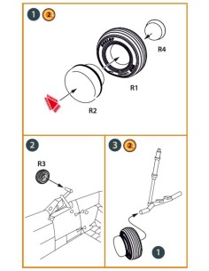 Wessex HC.2 Wheel set type 2 for Airfix kit  2