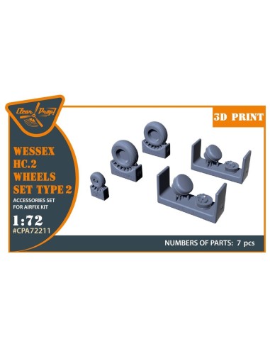 Wessex HC.2 Wheel set type 2 for Airfix kit 