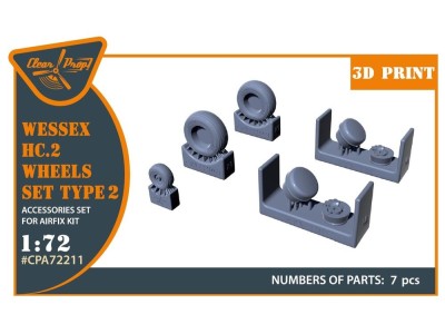 Wessex HC.2 Wheel set type 2 for Airfix kit 