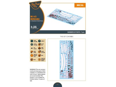 M142 Himars in Ukrainian Armed Forces decal set for Trumpeter, Foreart kits 