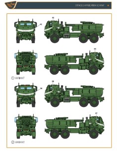 M142 Himars in Ukrainian Armed Forces decal set for Trumpeter, Foreart kits  2