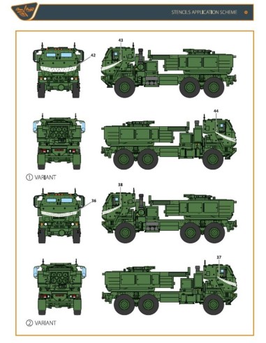 M142 Himars in Ukrainian Armed Forces decal set for Trumpeter, Foreart kits 