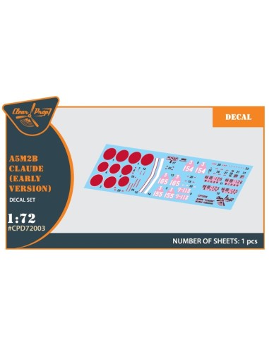 A5M2b Claude (early version) decal set for CP kit CP72006 