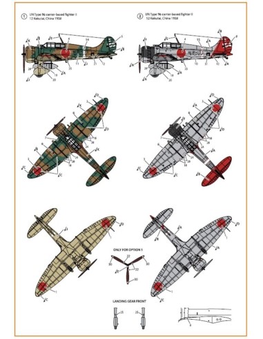 A5M2b Claude (early version) decal set for CP kit CP72006 