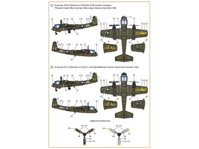 OV-1 A/JOV-1A Mohawk decal set 