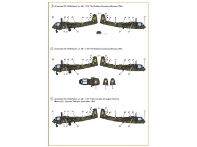 OV-1 A/JOV-1A Mohawk decal set 
