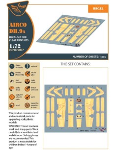 Airco DH.9a decal set for CP kits 