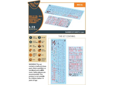 MiG-23ML, MLA standard stencils for grey paint schemes for CP kits and other 
