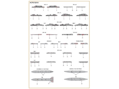 MiG-23ML, MLA standard stencils for grey paint schemes for CP kits and other 