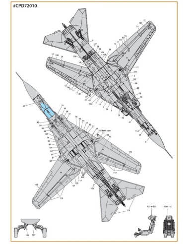 MiG-23ML, MLA standard stencils for grey paint schemes for CP kits and other 