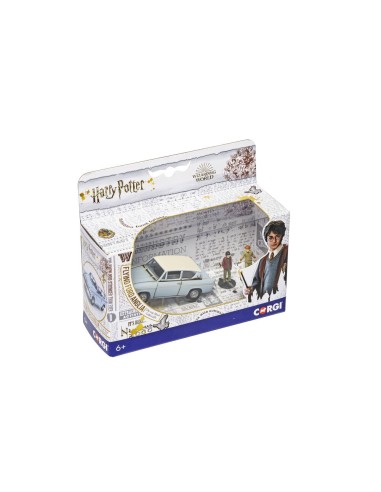Harry Potter -  Enchanted Ford Anglia w/Harry and Ron figures 