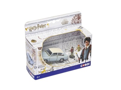Harry Potter -  Enchanted Ford Anglia w/Harry and Ron figures 
