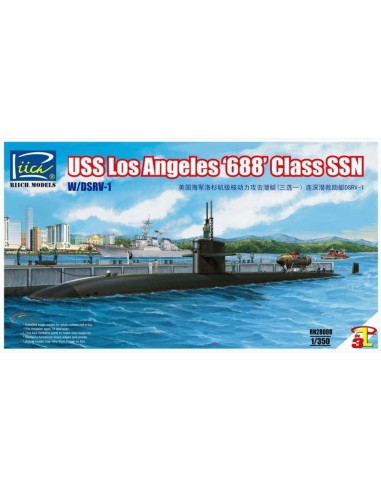 USS Los Angeles 688 Class SSN w/DSRV-1 