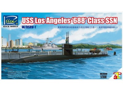 USS Los Angeles 688 Class SSN w/DSRV-1 