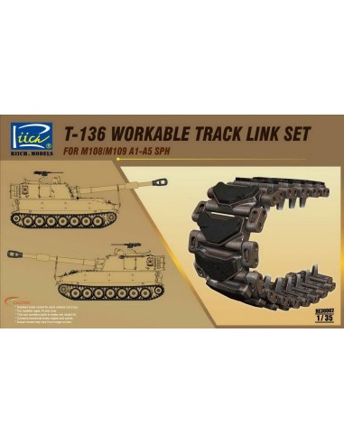 T-136 Workable Track set for M108/M109A1 -A5 SPH 