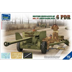 Ordanance QF 6-Pdr.MK.IV Late War Infant Anti-tank Gun(w/Metal gun Barrel 
