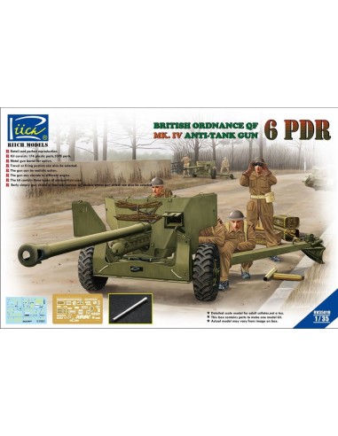 Ordanance QF 6-Pdr.MK.IV Late War Infant Anti-tank Gun(w/Metal gun Barrel 