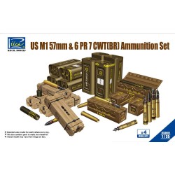 US M1 57mm&6PR 7cwt(BR)Ammunition Set(Mo (Model Kits x4) 