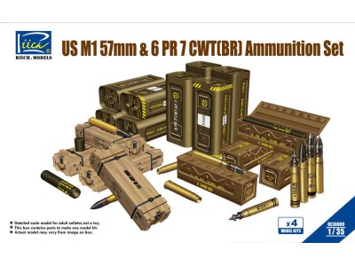 US M1 57mm&6PR 7cwt(BR)Ammunition Set(Mo (Model Kits x4) 