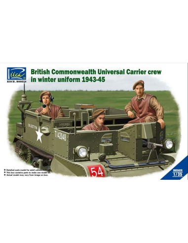 British Commenwealth Universal Carrier crew in winter Uniform 1943-45 