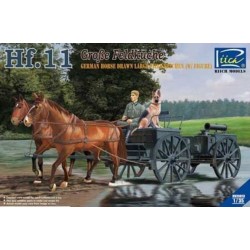German Horses Drawn Large Field Kitchen Hf.11(two horses&one figure,one dog 