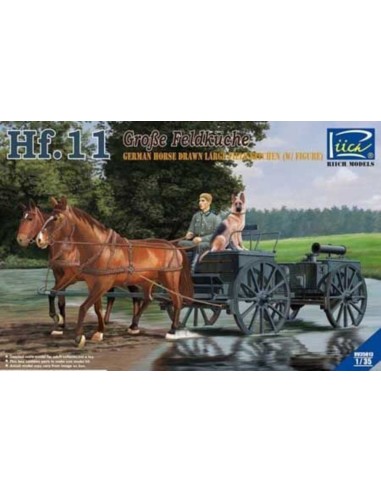 German Horses Drawn Large Field Kitchen Hf.11(two horses&one figure,one dog 