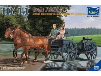 German Horses Drawn Large Field Kitchen Hf.11(two horses&one figure,one dog 