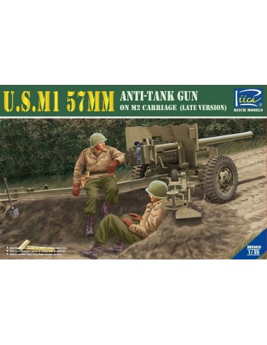 U.S.M1 57mm Anti-tank Gun on M2 carriage Late Version 