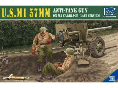 U.S.M1 57mm Anti-tank Gun on M2 carriage Late Version 