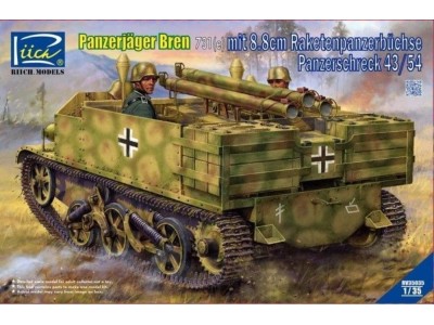Panzerjäger Bren 731(e)mit 8,8cm Raketen -panzerbüchse Panzerschreck 43/54 