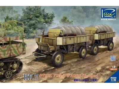 German Hf.7 steel field wagen (trailer) with resin parts (Dual pack) 