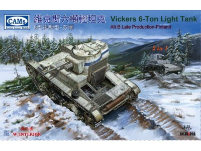 Finnish Vickers 6-Ton light tank Alt B Late Production (with interior) (2 in 1) 