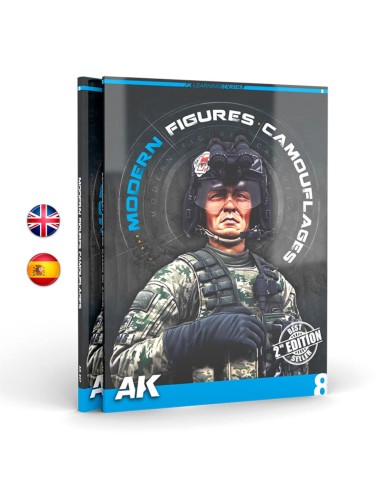 CAMUFLAJES MODERNOS PARA FIGURAS (AK LERNING SERIES Nº 8) Spanish 