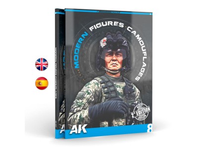 CAMUFLAJES MODERNOS PARA FIGURAS (AK LERNING SERIES Nº 8) Spanish 