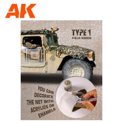 REGULAR CAMOUFLAGE NET Type 1 FIELD GREEN 