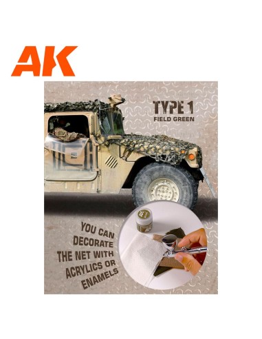 REGULAR CAMOUFLAGE NET Type 1 FIELD GREEN 